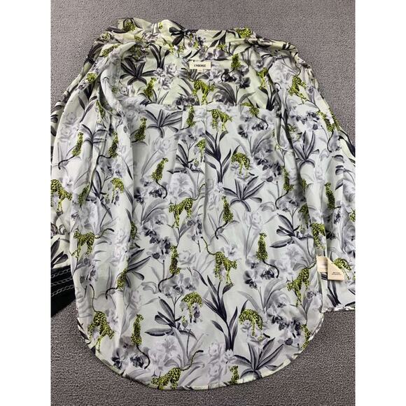 L’Agence Silk Shirt Women M Multi Button Down Front Long Sleeve Floral Print - Picture 7 of 9
